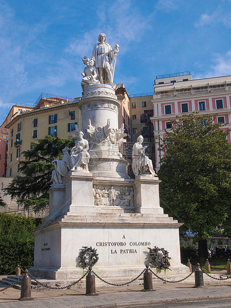 热那亚的哥伦布纪念碑纪念碑冒号地标雕塑雕像图片