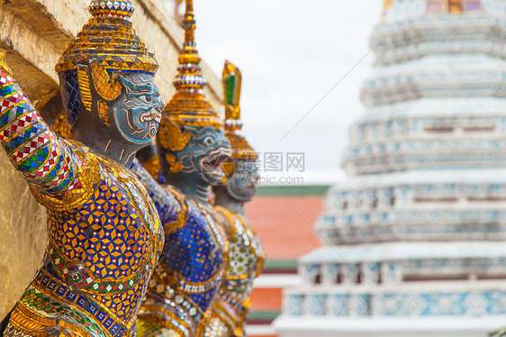 泰国的动物 stucco 文献佛教徒金子建筑学风格雕刻古董文化地标宗教旅游图片