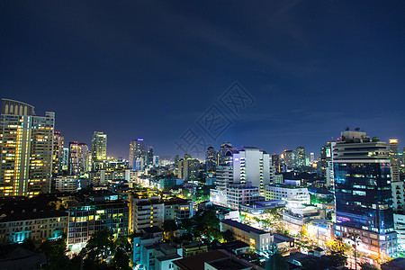 晚上在曼谷市城景天空建造太阳旅行办公室阳光商业景观场景图片