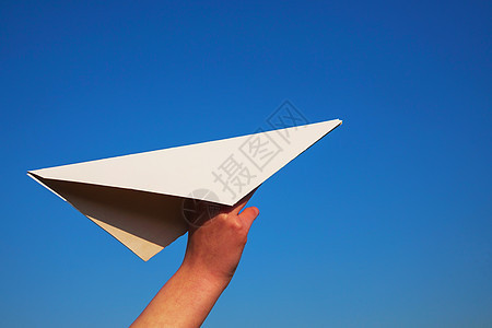 手持纸机航班手工运输投掷旅行乐趣发射空气游戏玩具背景图片