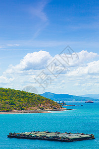 货船后勤货运商业旅行燃料起重机海洋血管码头油船图片