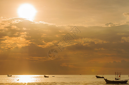 日落海滩 邦普拉日落海洋太阳衬垫巡航橙子假期天空旅游晴天图片