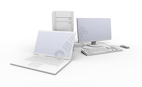 笔记本电脑和台式机办公室电子展示工作站纯平技术监视器光盘桌面屏幕图片