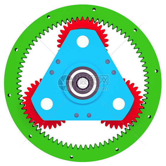 彩色齿轮机制运动工厂牙齿旋转组织圆圈车辆机器合作插图图片