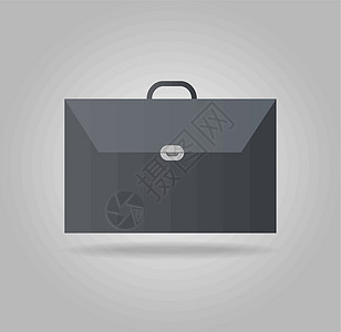 图标公文包工作网络金融案件行李办公室商业黑色棕色配饰图片