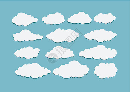 云层图解设计气候云景托管曲线收藏艺术品天空天气预报网络图片