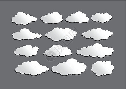 云层图解设计收藏计算预报云景天空曲线插图网络阴影艺术品图片