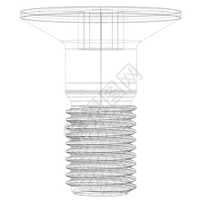 线框架螺套技术工程螺旋雕刻设计等距工业折线元素绘画图片