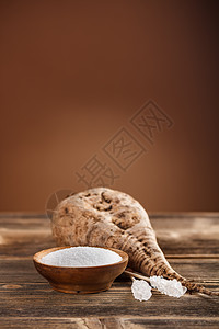 白糖棕色粮食食物活力结晶产品精制糖罐水晶木头图片