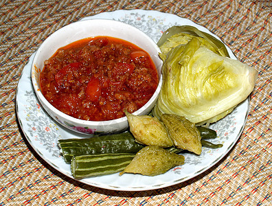 泰式泰国菜食菜单自助餐美食桌子宴会橙子饮食午餐面条蔬菜烹饪图片