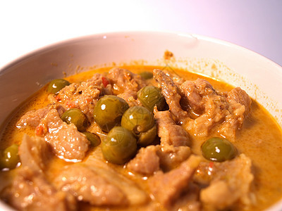 泰式泰国菜食菜单橙子厨房午餐烹饪饮食猪肉餐厅美食蔬菜宴会图片