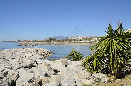 码头岩石旅游闲暇情景旅行支撑海岸线休闲海岸海景图片