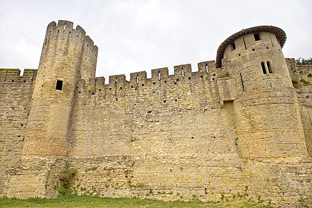 卡尔卡松地标爬坡防御建筑墙壁旅游历史安全城堡城市图片