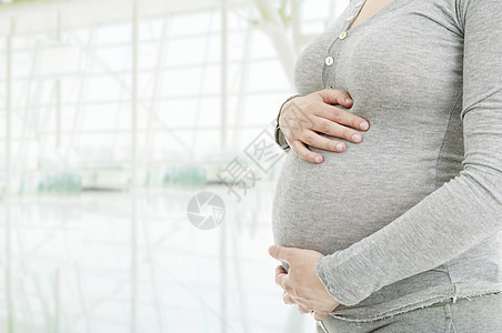 怀孕喜悦保健母性女性妻子卫生拥抱母亲腹部亲热图片