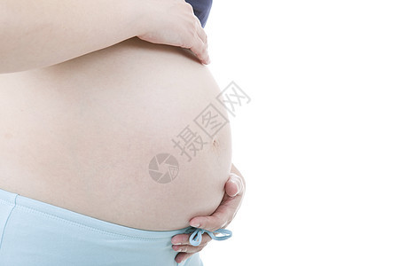 怀孕亲热母性喜悦女士生活保健妻子拥抱女性腹部图片