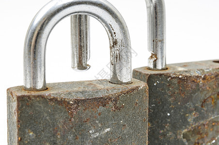 生锈的挂锁锁孔安全边界逆境金属图片