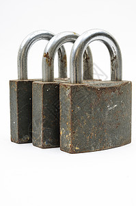 生锈的挂锁安全锁孔逆境边界金属图片