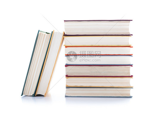 白色的堆叠书本机构商业艺术图书馆笔记本教育红色日记文学页数图片