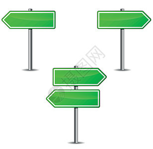 矢量箭头符号概念空白路牌路标指导邮政广告牌街道白色金属图片