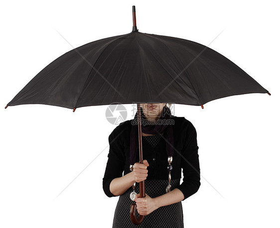 带雨伞的妇女密码寡妇金发女郎公司安全情报员庇护所危险女士商业图片