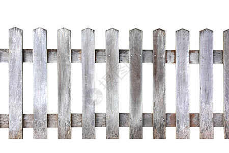 白色背景的木栅栏晴天制造业材料花园桌子抵押木头院子纠察外壳图片