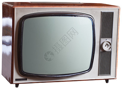 旧俄罗斯电视机屏幕广播复古播送展示电子产品盒子古董风格电影图片