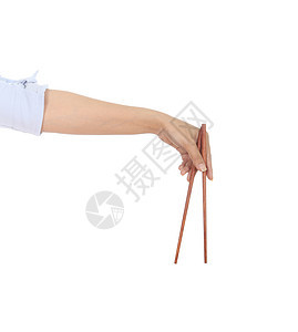 手手里的筷子厨房手指竹子烹饪工具用具手臂餐厅美食木头图片