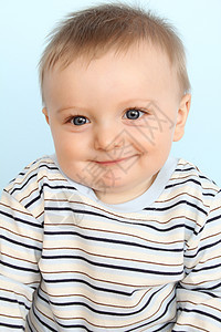 宝宝男孩孩子衬衫男性童年眼睛震惊蓝色婴儿白色男生图片