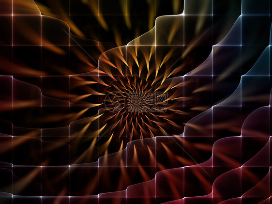 空间虚拟化作品坐标波动漩涡运动辉光渲染网格力量墙纸图片
