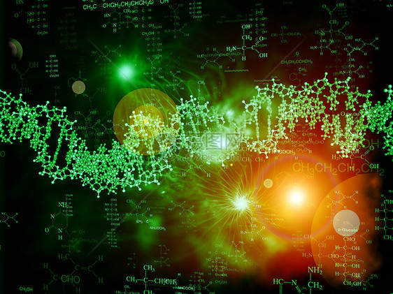 DNA光线基本粒子开发生物学生物研究元素遗传学技术活力化学图片