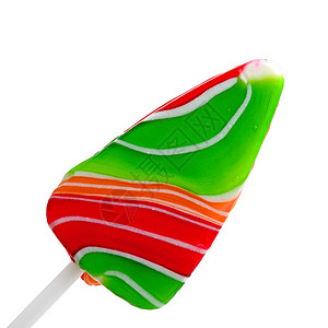 色彩多彩的棒棒糖硬糖复兴食物绿色圆圈复古影棚对象橙子红色背景图片