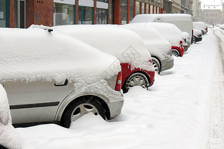 雪下汽车交通天气薄片运输冻结灾害气候车辆旅行风暴图片