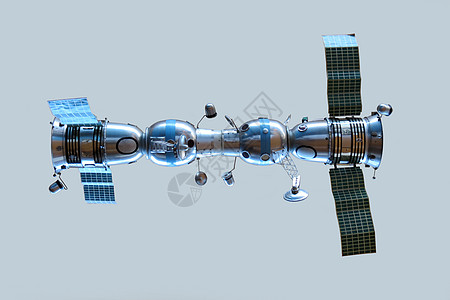 苏联飞船相连接的航天器模式联盟4和联盟5背景