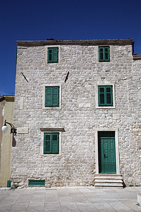 克罗地亚Sibenik古老建筑建筑学历史城市亚麻游客旅行房屋历史性艺术旅游图片