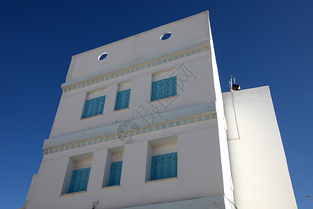 突尼斯传统建筑突尼斯传统结构圆顶蓝色建筑学正方形工程视窗文化天空立方体图片