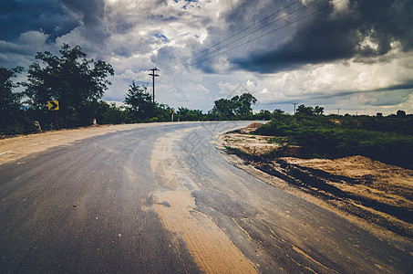 道路和天空环境乡村生态土地绿色农村图片