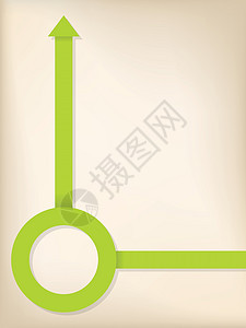 绿色箭头和圆形丝带图片