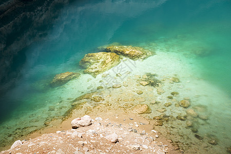 阿曼游客海湾盐水楼梯旅行地标绿色地质学假期吸引力图片