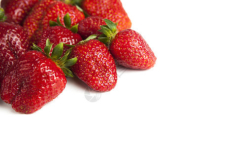 几小片草莓益处健康白色产品栽培果实收集红色浆果植物图片
