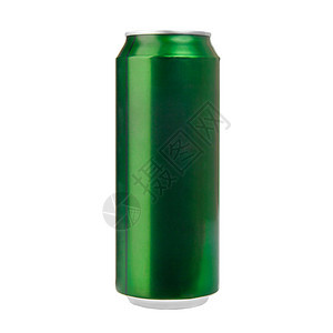 绿色铝罐包装酒精广告商品果汁持有者金属回收泡沫液体背景图片
