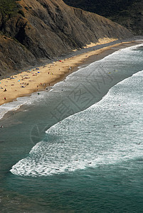 海滩沙滩海浪蓝色冲浪者支撑海岸冲浪海岸线假期流动海洋图片