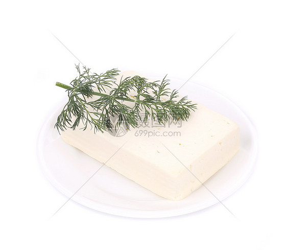 白盘上的豆腐奶酪立方体厨房蔬菜饮食烹饪白色豆腐盘子大豆食物图片