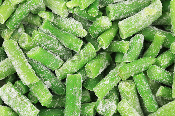 冻冻的法国豆子团体收成烹饪市场绿色植物季豆主义者营养农场蔬菜图片