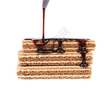 巧克力的堆叠饼赌注甜点糕点榛子饼干奶油线条蛋糕牛奶瓦楞图片