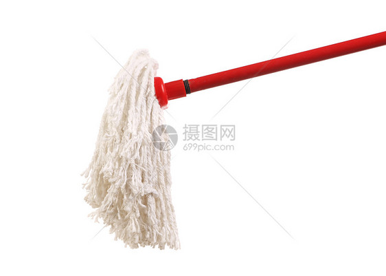 清理用的红色拖把家务扫帚清洁工厨房工具卫生女佣地面家庭消毒图片