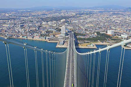 桥观望神户蓝色海峡海景建筑海岸海洋建筑学淡路电缆街道图片