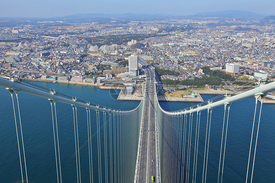 桥观望神户蓝色海峡海景建筑海岸海洋建筑学淡路电缆街道图片