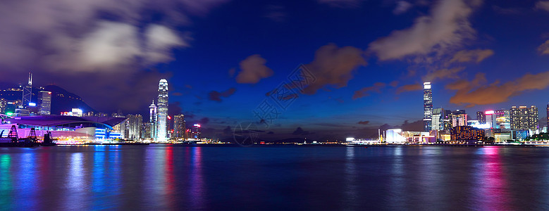 香港之夜地标公司建筑城市风景天际建筑学半岛商业天空图片