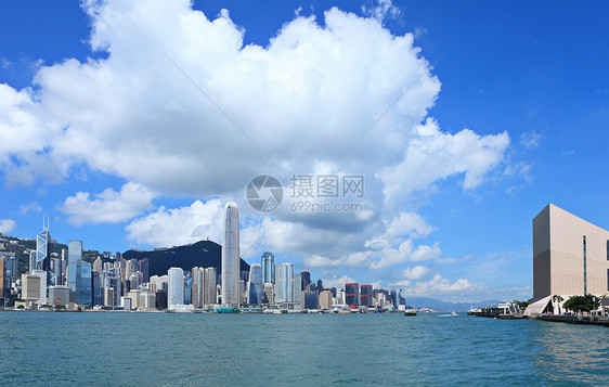 香港市中心办公室天空半岛商业蓝色地标海景天际金融公司图片