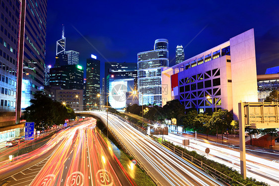香港繁忙交通商业运动街道城市摩天大楼速度建筑学金融踪迹天际图片